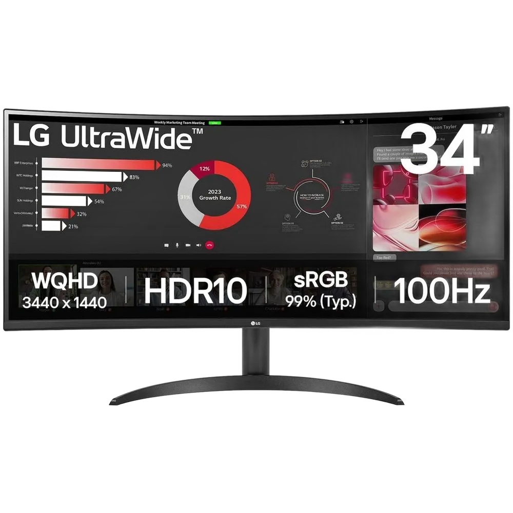 3.5K монитор LG UltraWide 34WR50QK-B