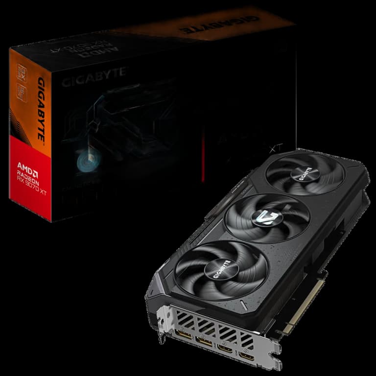 Gigabyte Radeon RX 9070 XT GAMING OC - 16GB, черный цвет