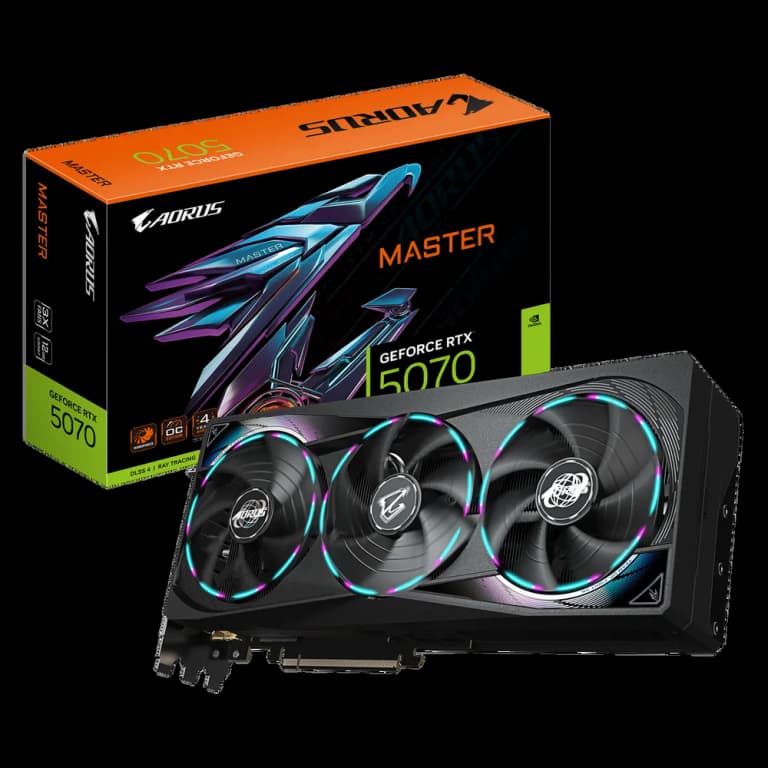 Gigabyte GeForce RTX 5070 MASTER - 12GB, черный цвет