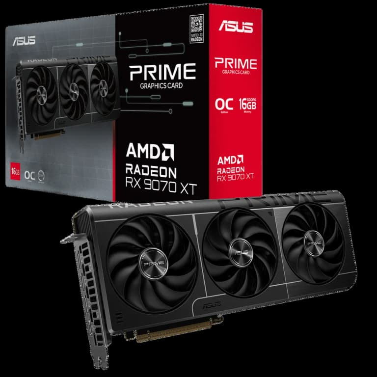 ASUS Radeon RX 9070 RX PRIME - 16GB, черный цвет