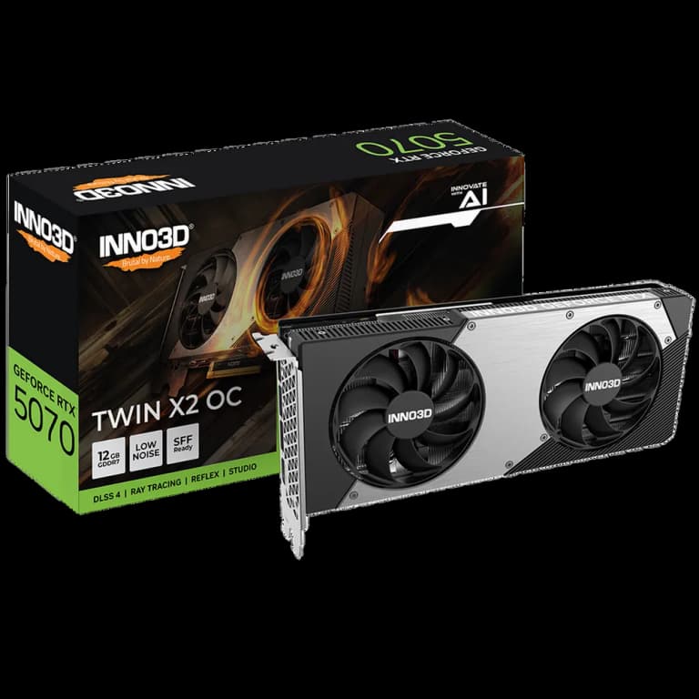 INNO3D GeForce RTX 5070 TWIN X2 ОС - 12GB, черный цвет