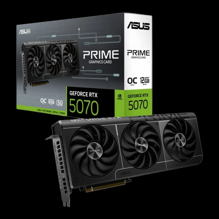 ASUS GeForce RTX 5070 PRIME - 12GB, черный цвет