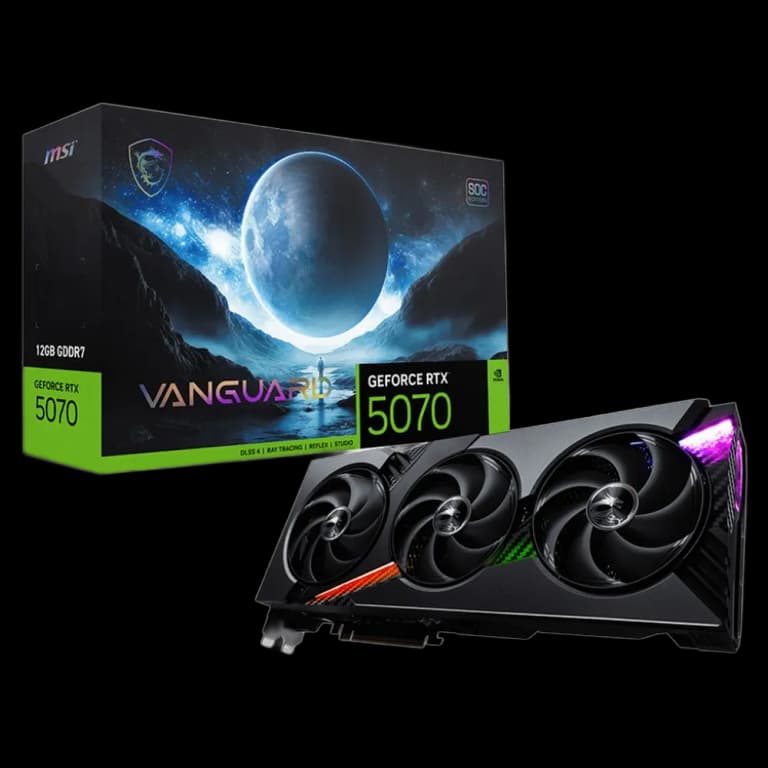 MSI GeForce RTX 5070 VANGUARD SOC - 12GB, черный цвет