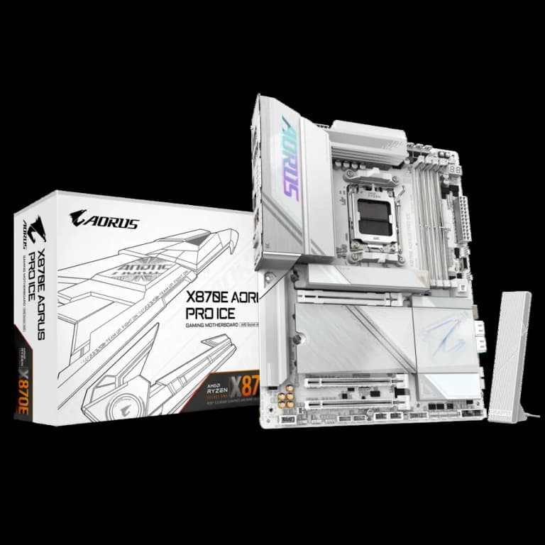 Gigabyte OEM X870E AORUS PRO ICE  - DDR5, WIFI, белый цвет