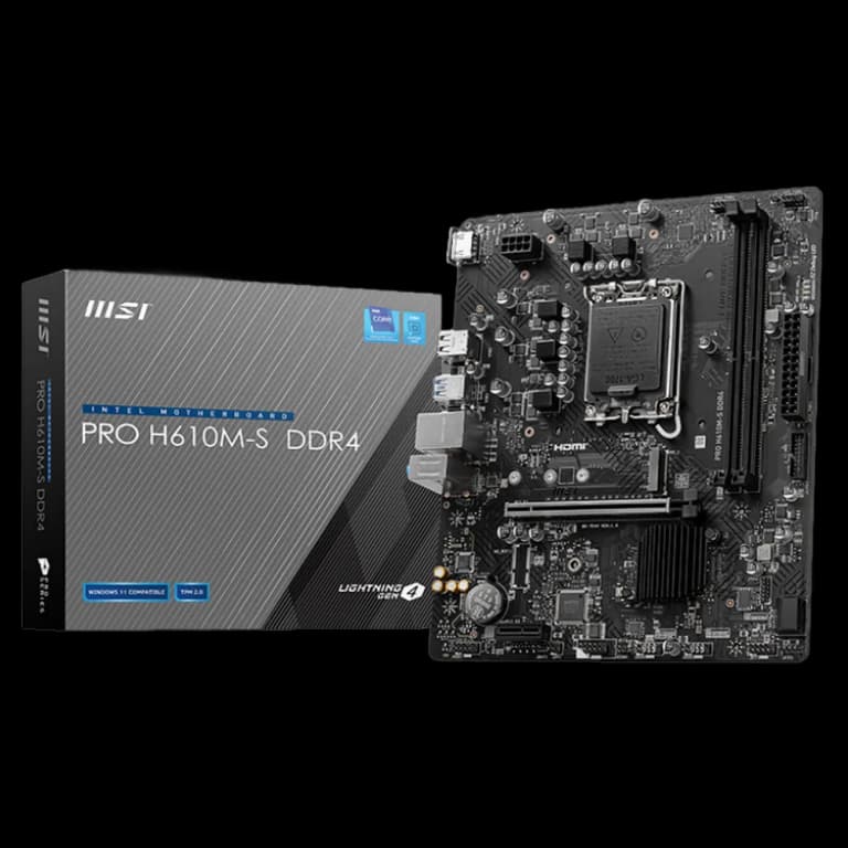 MSI PRO H610M-S - DDR4, черный цвет
