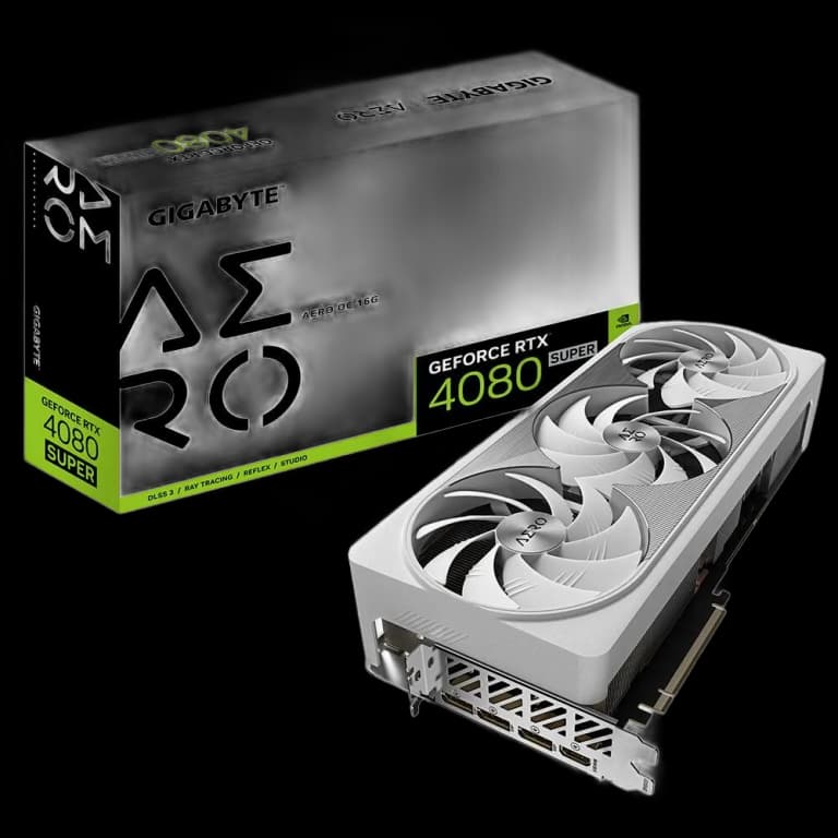 Gigabyte GeForce RTX 4080 SUPER AERO OC - 16GB, белый