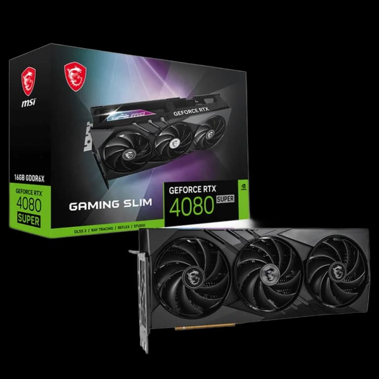MSI GeForce RTX 4080 SUPER GAMING SLIM - 16GB, черный