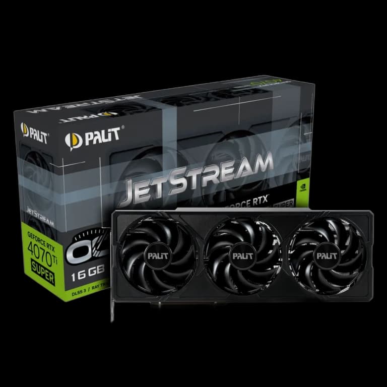 Palit GeForce RTX 4070 Ti SUPER JETSTREAM OC - 16GB, черный