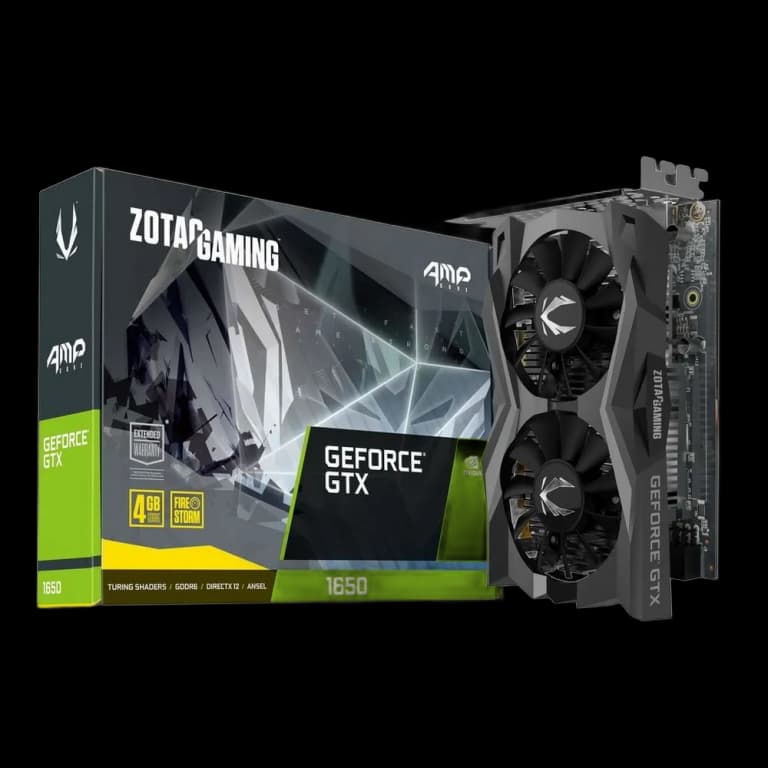 Zotac GeForce GTX 1650 GAMING AMP Core - 4GB, черный цвет