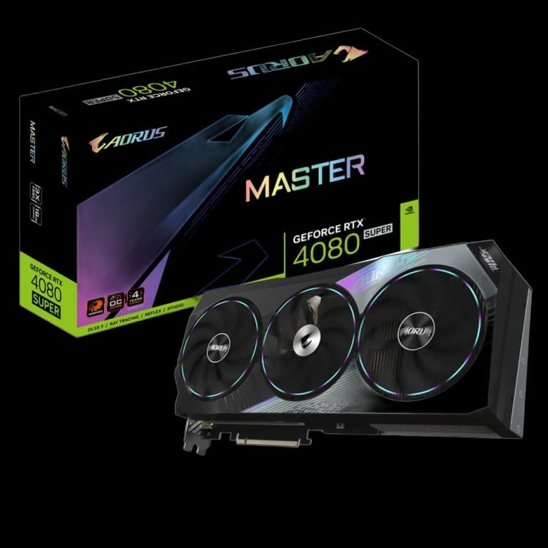Gigabyte GeForce RTX 4080 SUPER AORUS MASTER - 16GB, черный