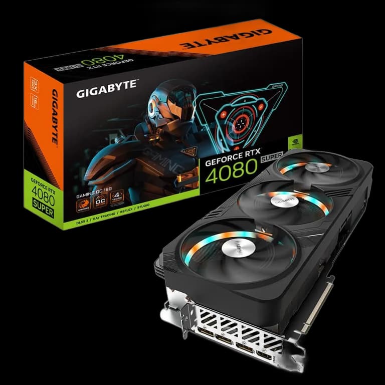 Gigabyte GeForce RTX 4080 SUPER GAMING OC - 16GB, черный