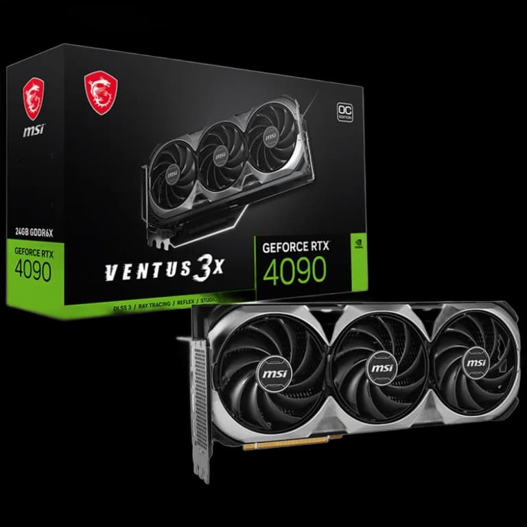 MSI GeForce RTX 4090 VENTUS 3X E OC - 24GB, черный