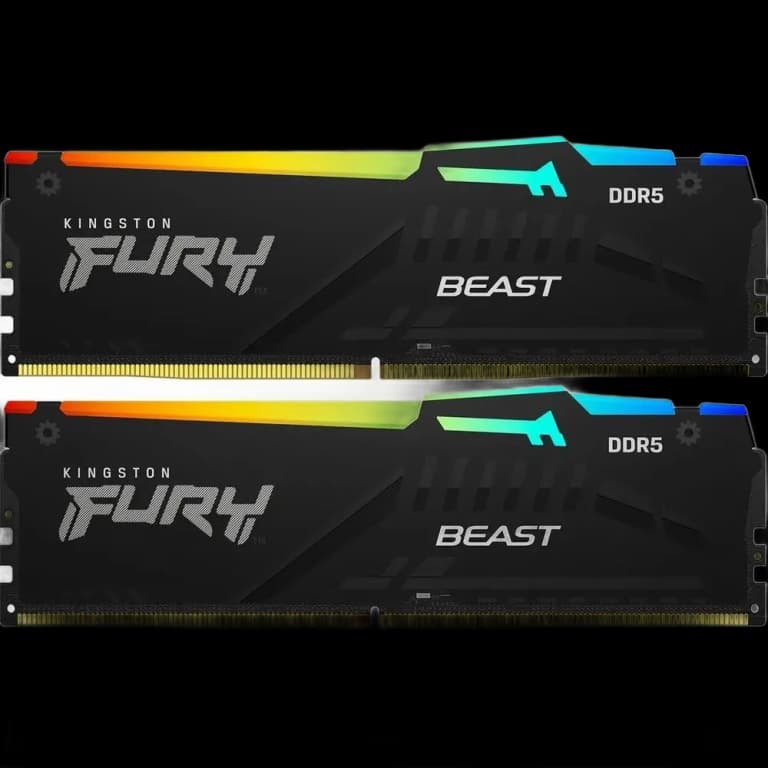32GB Kingston FURY Beast RGB EXPO - DDR5, 5600MHz, 2x16GB, черный цвет