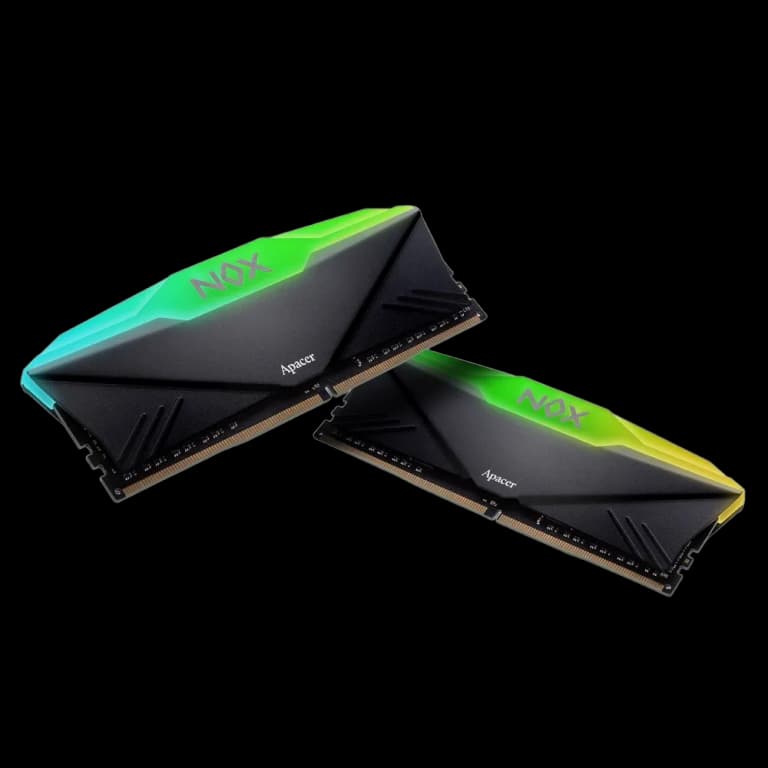 32GB Apacer NOX RGB - DDR4, 3600MHz, 2x16GB, черный цвет