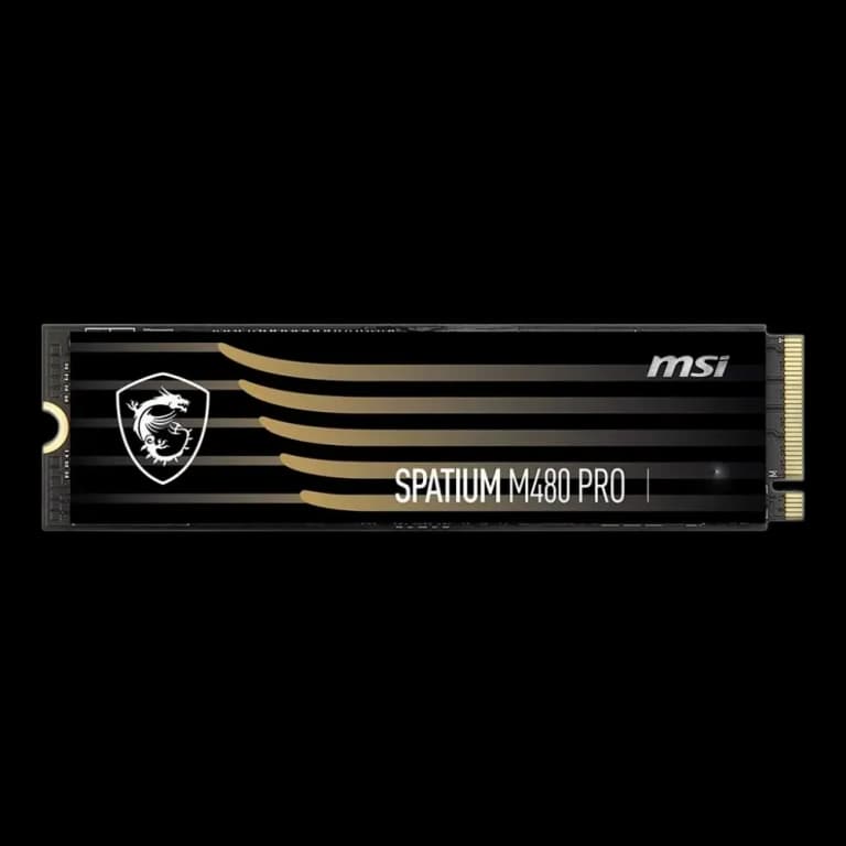 4TB MSI PCIe 4.0 M.2 SPATIUM M480 PRO - 7400MB/s