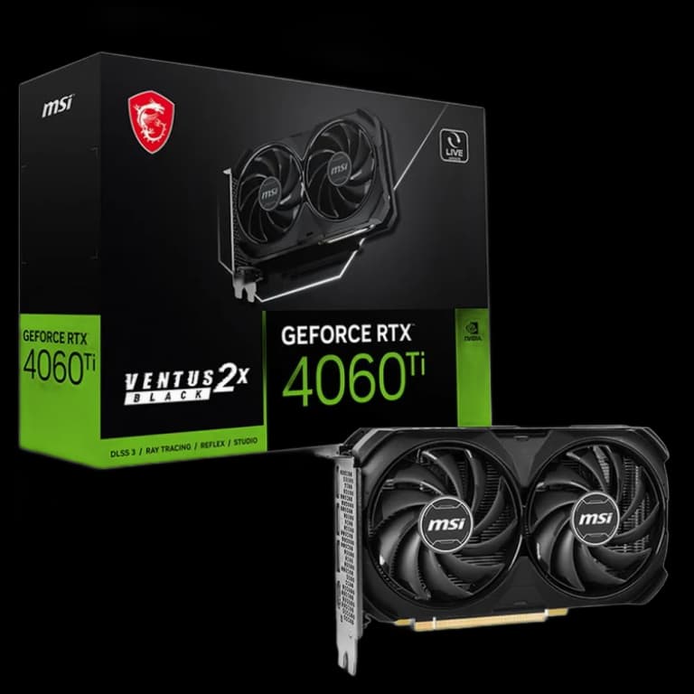 MSI GeForce RTX 4060 Ti VENTUS 2X OC - 16GB, черный
