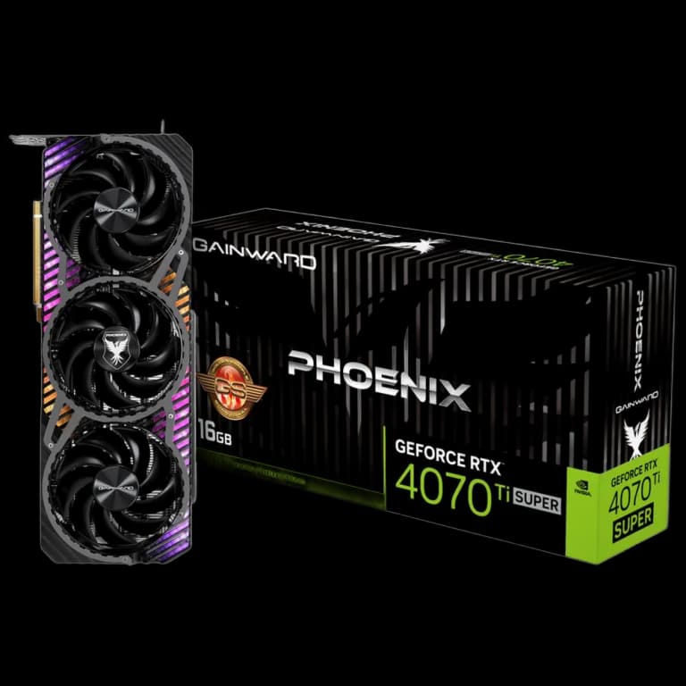 Gainward GeForce RTX 4070 Ti SUPER PHOENIX GS - 16GB, черный цвет