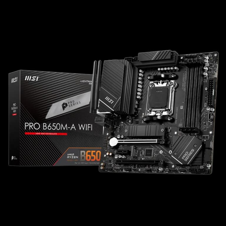 MSI PRO B650M-A - DDR5, WIFI, черный цвет