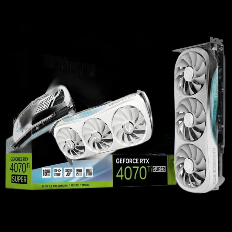 Zotac GeForce RTX 4070 Ti SUPER TRINITY OC - 16GB, белый
