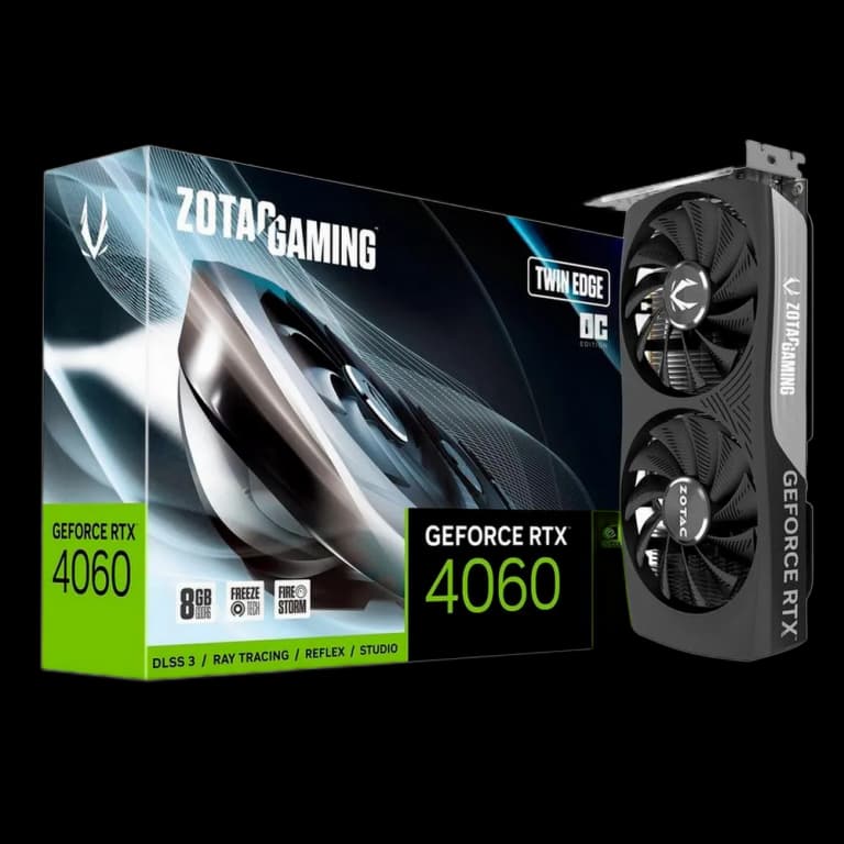 Zotac GeForce RTX 4060 Twin Edge OC - 8GB, черный