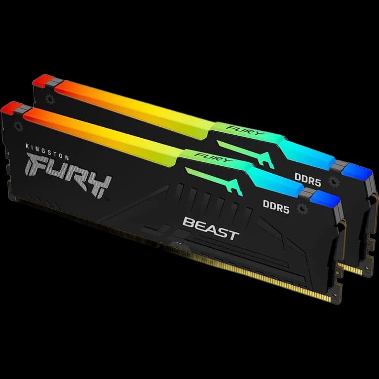 64GB Kingston FURY Beast Black RGB EXPO - DDR5, 5200MHz, 2x32GB