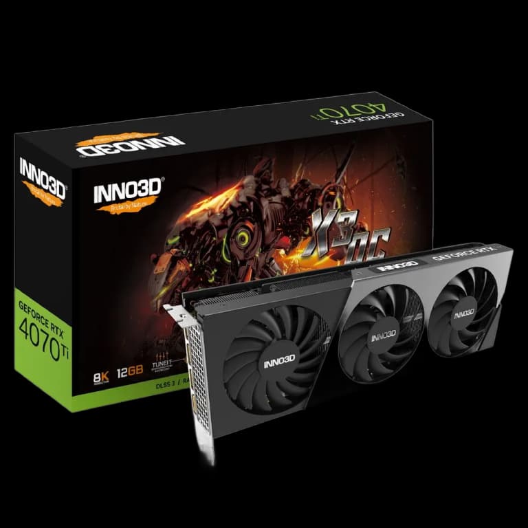  INNO3D GeForce RTX 4070 Ti X3 OC - 12GB, черный