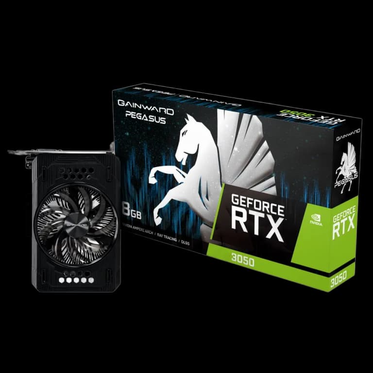 Gainward GeForce RTX 3050 PEGASUS - 8GB, черный цвет