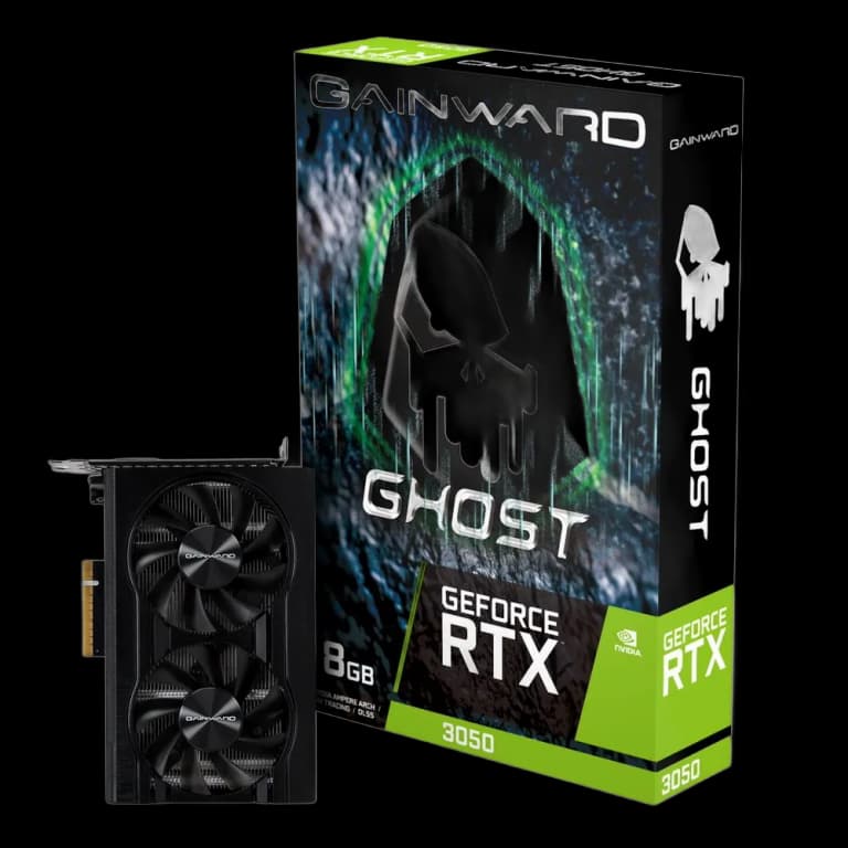 Gainward GeForce RTX 3050 GHOST - 8GB, черный цвет