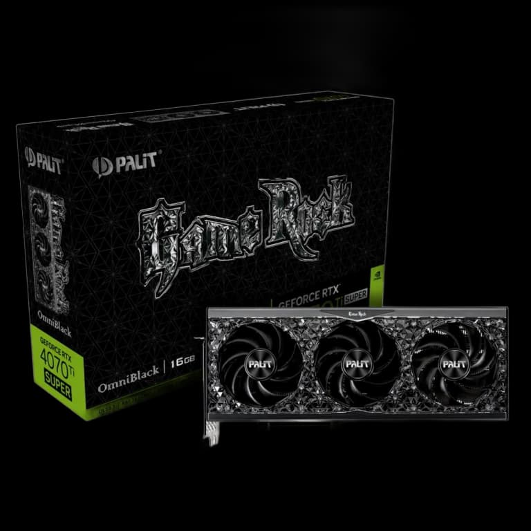 Palit RTX4070Ti SUPER GAMEROCK OMNIBLACK 16GB