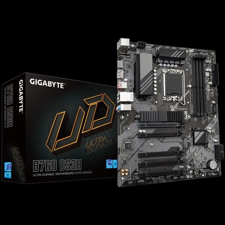 Gigabyte B760 DS3H - DDR5, черный цвет