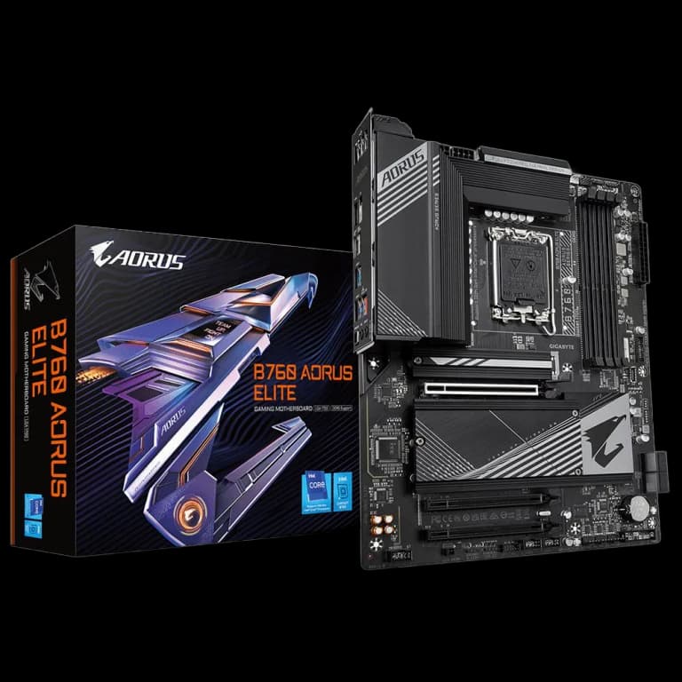 Gigabyte B760 AORUS ELITE - DDR5, черный цвет