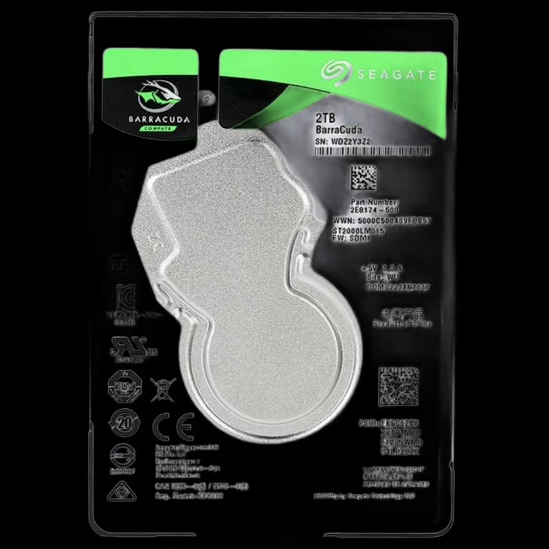 2TB 2.5" Seagate BarraCuda - 6000MB/s