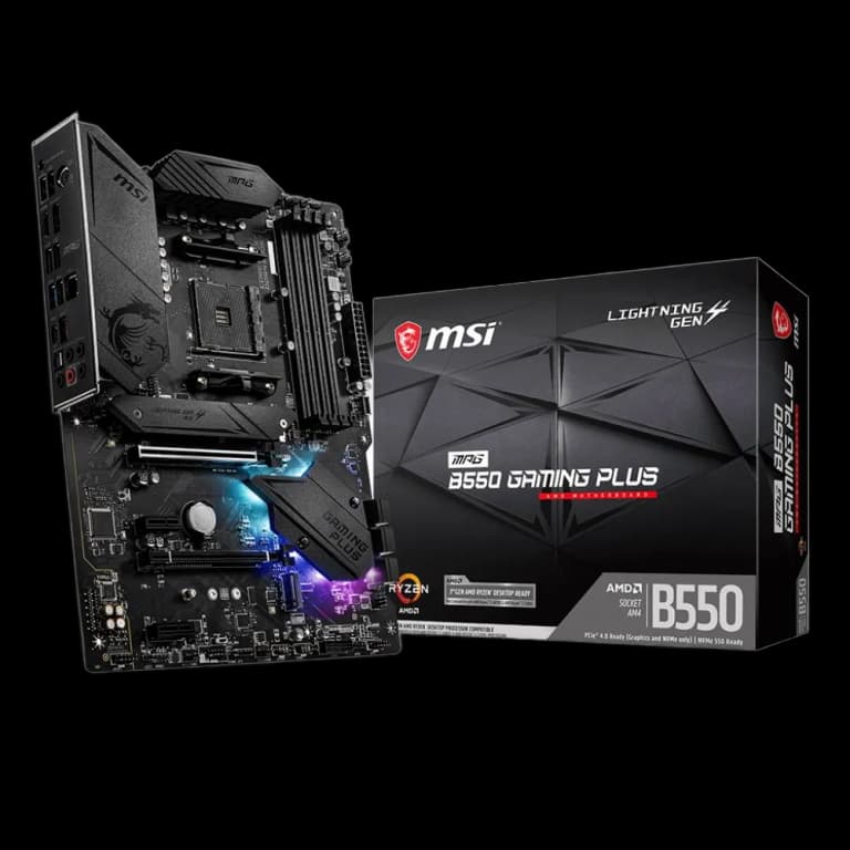 MSI MPG B550 GAMING PLUS - DDR4, черный цвет