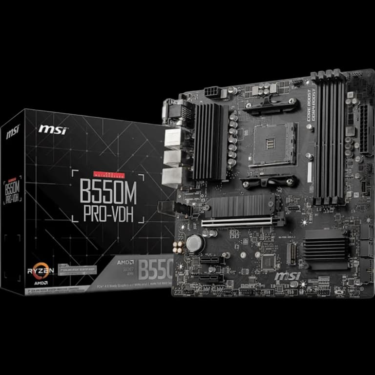 MSI B550M PRO-VDH - DDR4, черный цвет