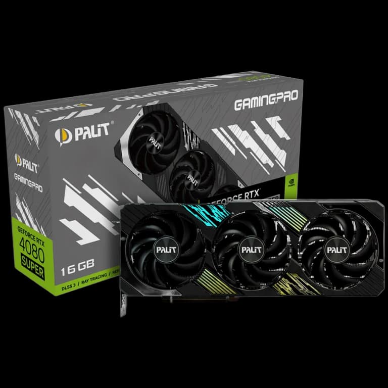 Palit GeForce RTX 4080 SUPER BLOWER - 16GB, черный цвет