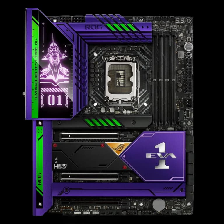 ASUS ROG MAXIMUS Z690 HERO EVA - DDR5, WIFI, фиолетовый цвет