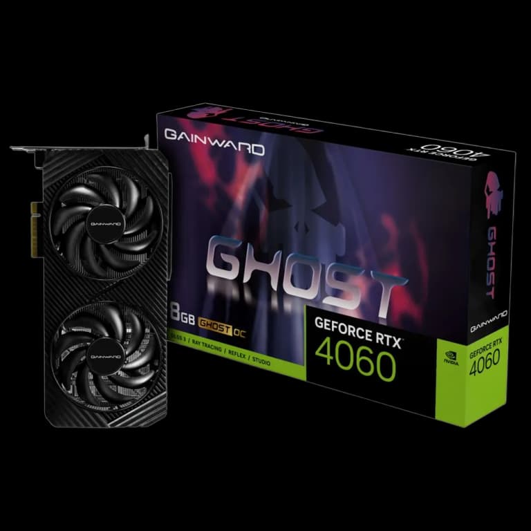 Gainward GeForce RTX 4060 GHOST OC - 8GB, черный цвет