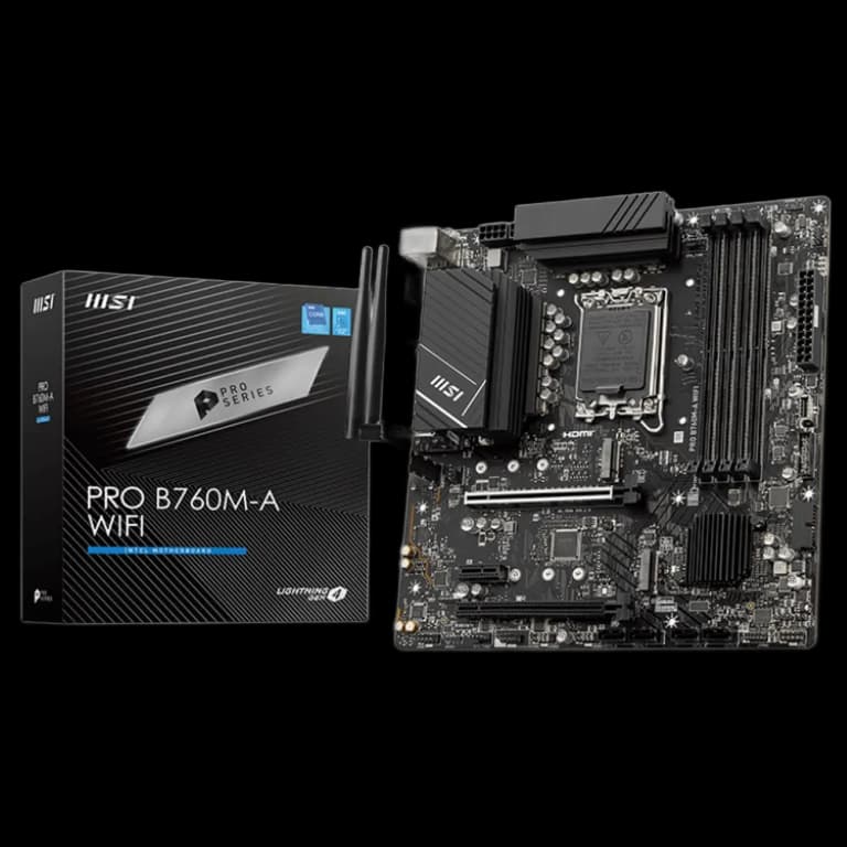 MSI PRO B760M-A - DDR5, WIFI, черный цвет