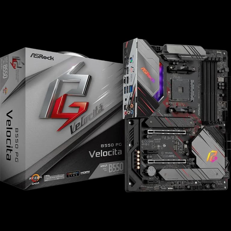 ASRock B550 PG VELOCITA - DDR4, черный цвет