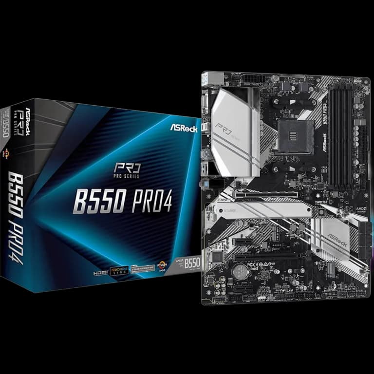 ASRock B550 PRO4 - DDR4, черный цвет