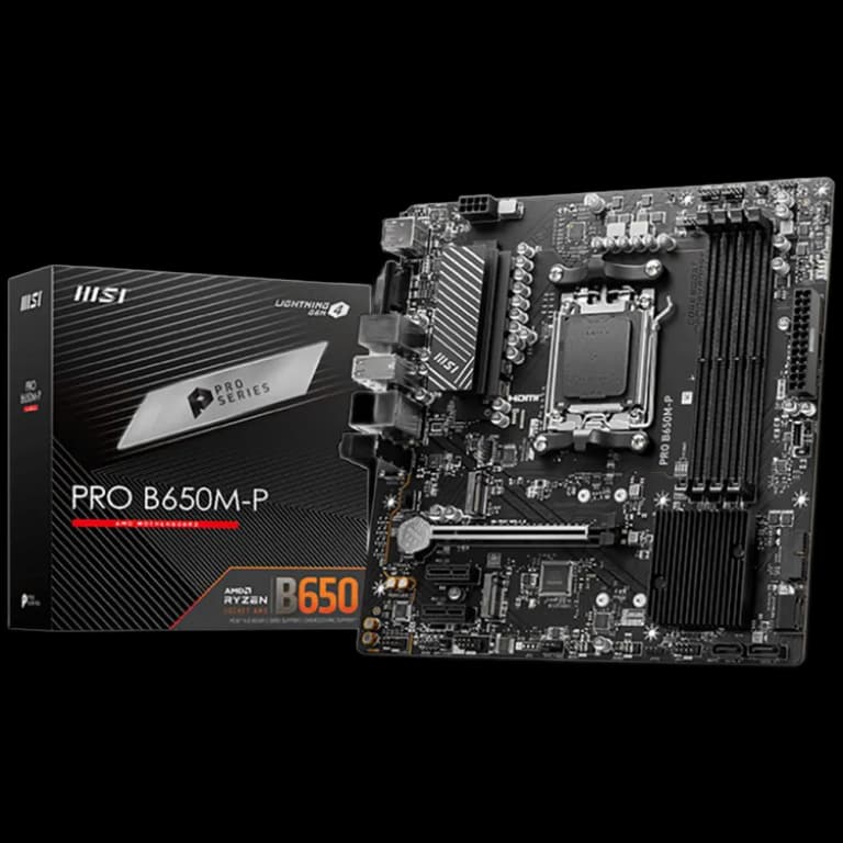 MSI PRO B650M-P - DDR5, черный цвет