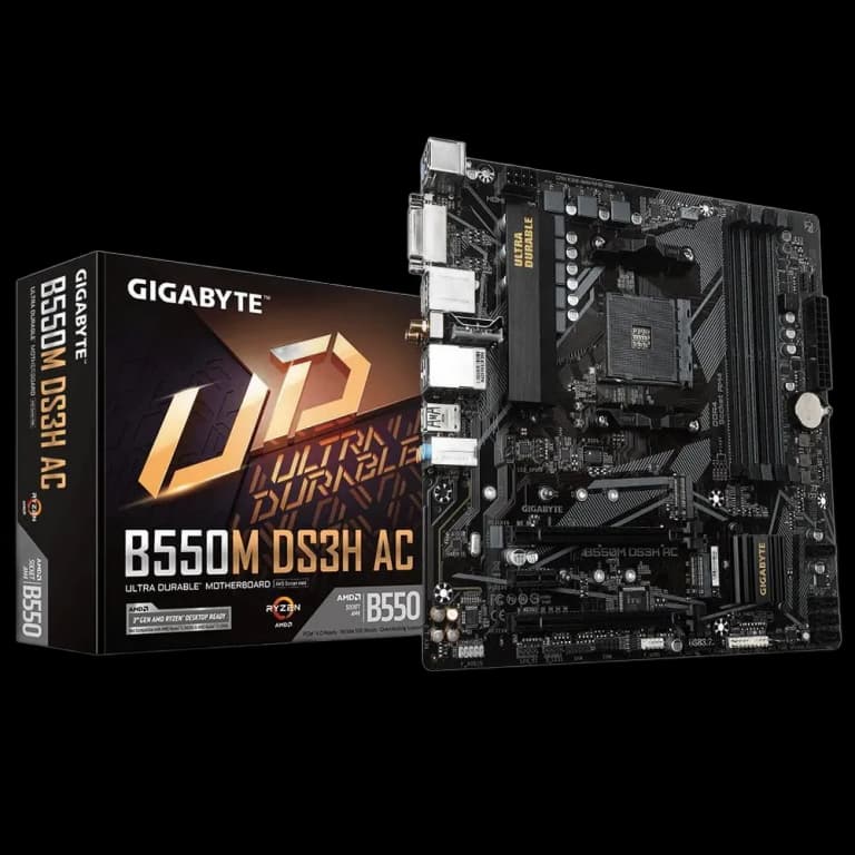 Gigabyte B550M DS3H - DDR4, черный цвет