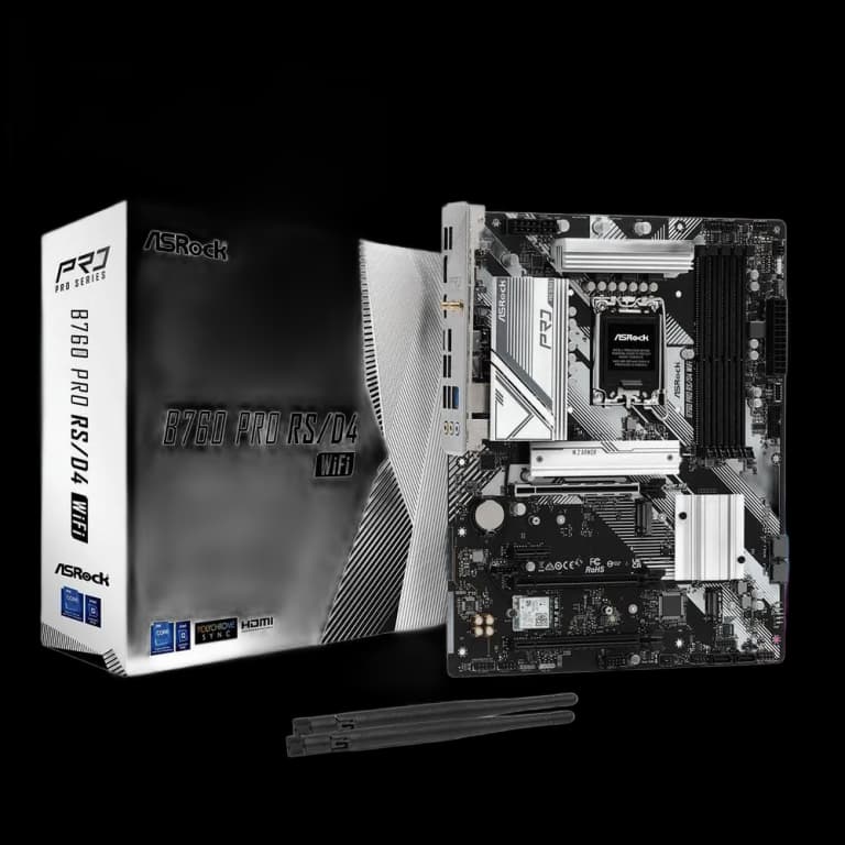 ASRock B760 PRO RS/D4 - DDR4, WIFI, белый цвет