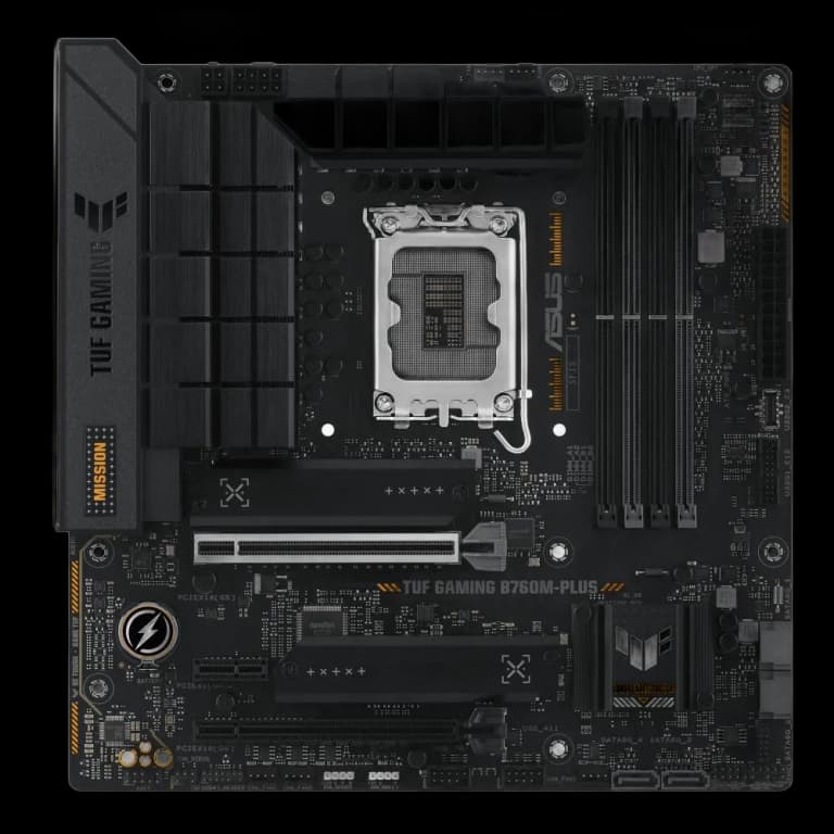 ASUS TUF GAMING B760M-PLUS - DDR5, черный цвет