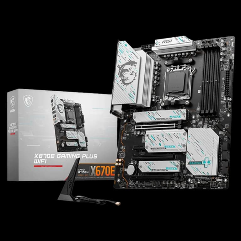 MSI X670E GAMING PLUS - DDR5, WIFI, белый цвет
