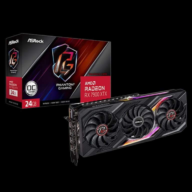 ASRock Radeon RX 7900 XTX PG - 24GB, черный цвет