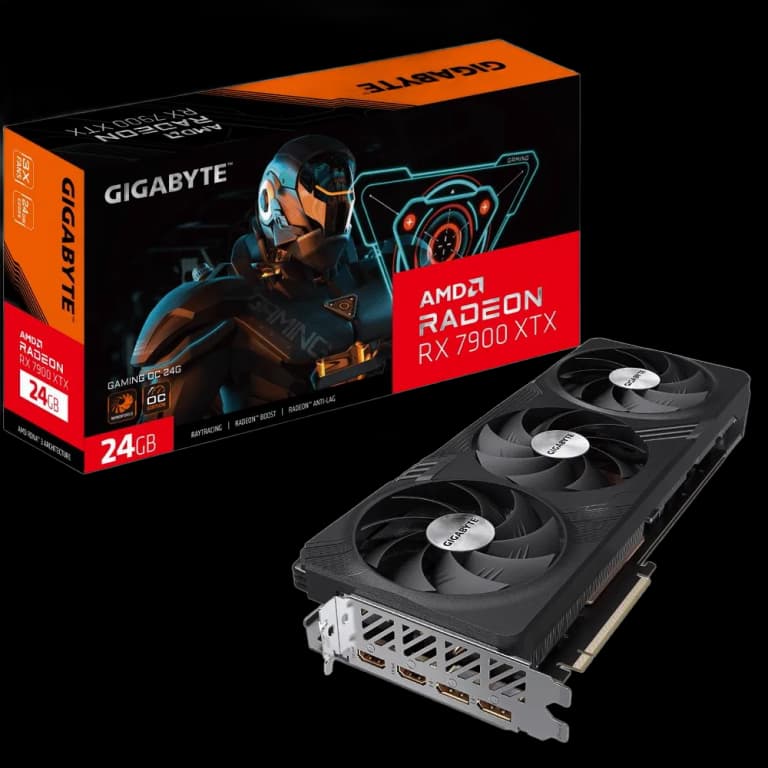 Gigabyte Radeon RX 7900 XTX GAMING OC - 24GB, черный цвет