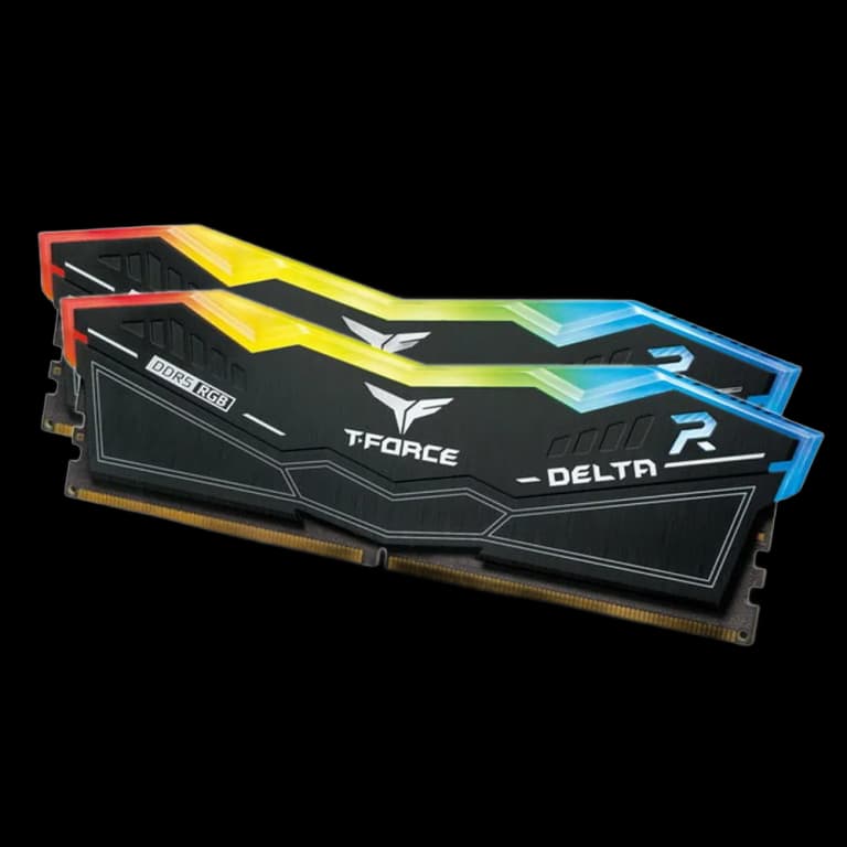 32GB TEAM GROUP DIMM T-FORCE DELTA RGB - DDR5, 6400Mhz, 2x16GB, черный цвет