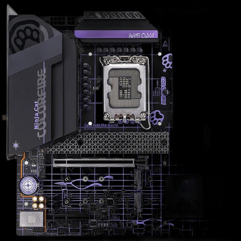 Colorful COLORFIRE B760M MEOW - DDR5, WIFI, черный цвет