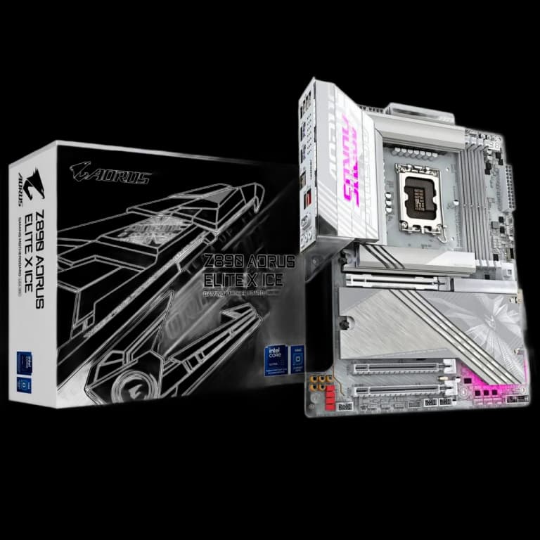 Gigabyte Z890 AORUS ELITE X ICE - DDR5, WIFI, белый цвет